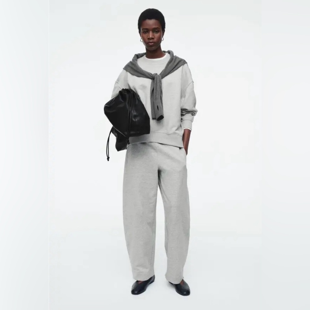COS Light Gray Relaxed Track Pants